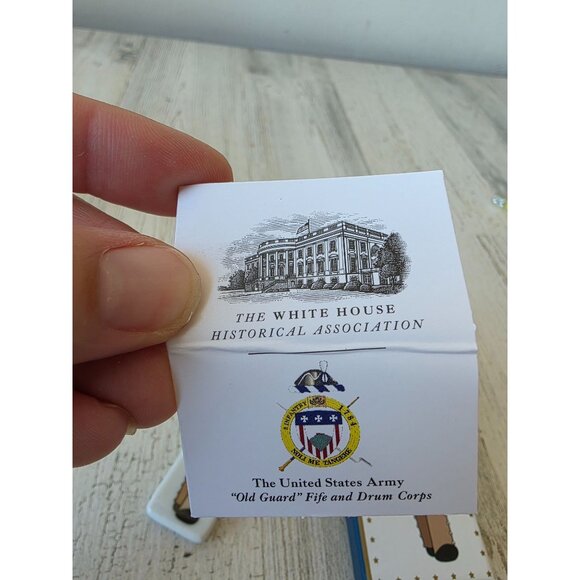 White House Fife musician porcelain ornament RARE Xmas drum corps army president - Picture 6 of 6